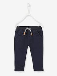 -Lined Twill Trousers for Baby Boys