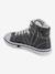 High Top Trainers for Boys, Designed for Autonomy BLACK DARK SOLID WITH DESIGN 