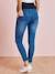 7/8 Maternity Slim Fit Jeans with Tears Light Denim Blue 