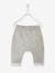 Trousers in Cotton Fleece, for Newborn Babies BEIGE LIGHT ALL OVER PRINTED+Dark Blue+Light Grey 