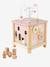 Big Wooden Activity Cube - FSC® Certified green+ORANGE LIGHT SOLID WITH DESIGN+Pink+rose 