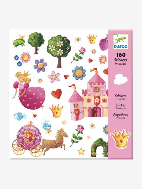 160 Princess Stickers, by DJECO Multi 