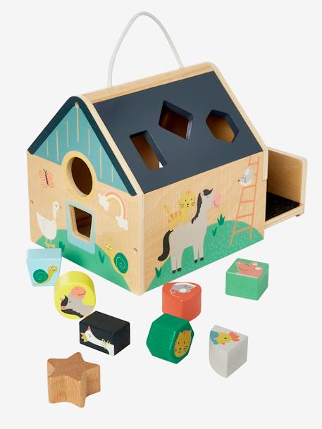 House with Wooden Shapes - FSC® Certified green+Wood/Multi 