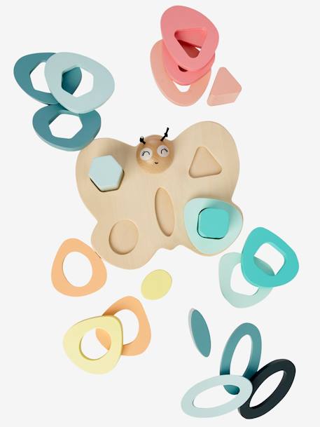 Butterfly Shapes Sorter Wood/Multi 