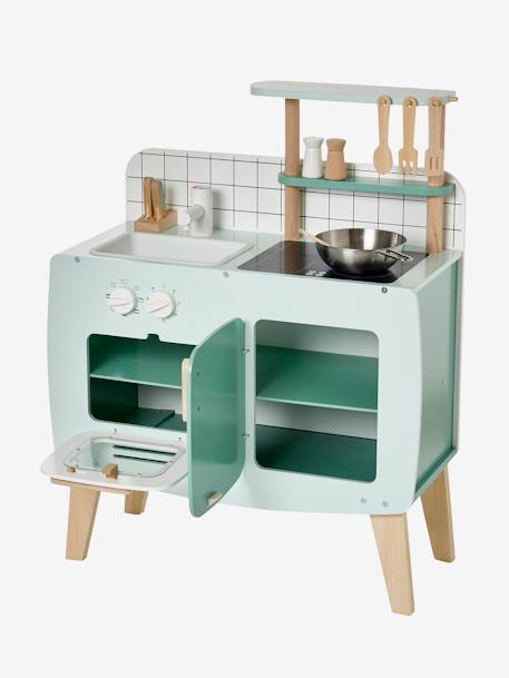 Cuisinette design en bois FSC® vert - Vertbaudet