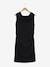 Ribbed Knit Maternity Dress BLACK DARK SOLID+GREY LIGHT MIXED COLOR 