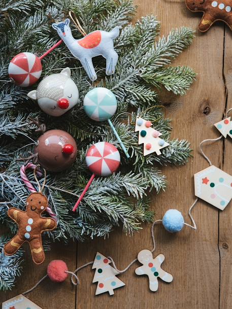 Wooden Garland, Gingerbread Man NO COLOR 