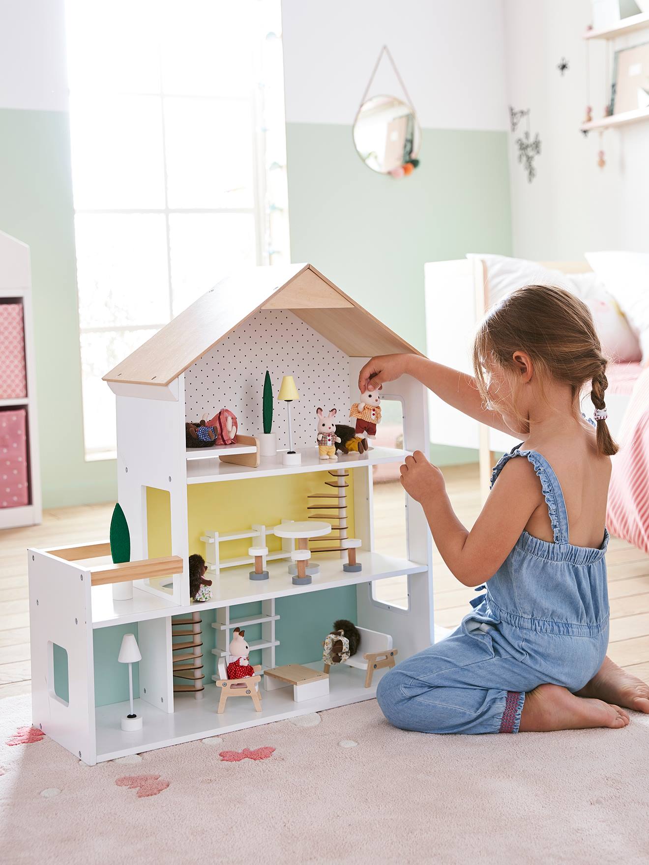 Dolls House for Their Little Friends Wood FSC Certified