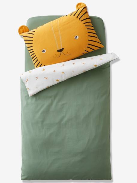 Duvet Cover for Babies, 'Mon petit lion' Theme White/Print 