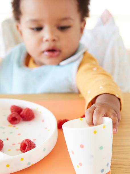 Silicone Mealtime Set Dark Blue+set green+White/Print 