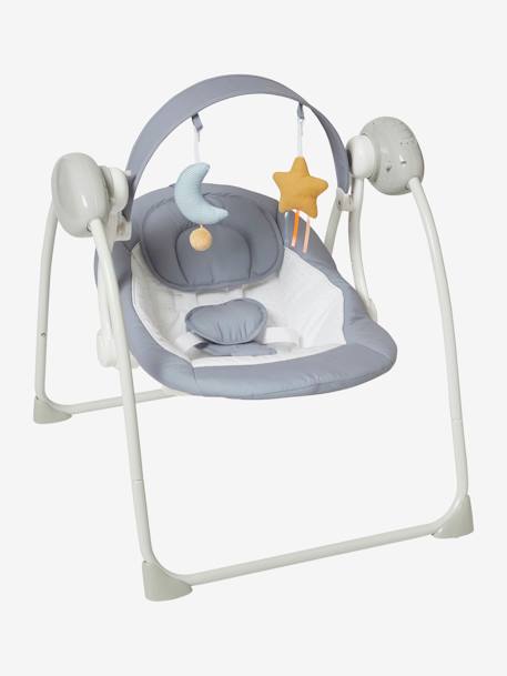 Foldable Baby Swing with Activity Arch, Astro'Nef by Vertbaudet Light Grey 