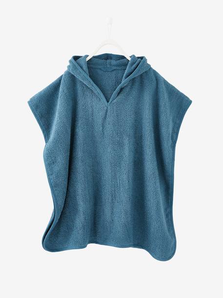 Bath Poncho for Children, Dino Blue 