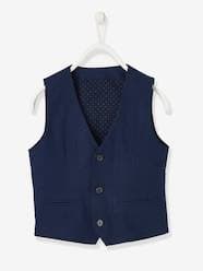 Boys-Coats & Jackets-Jackets-Occasion Wear Cotton/Linen Waistcoat for Boys