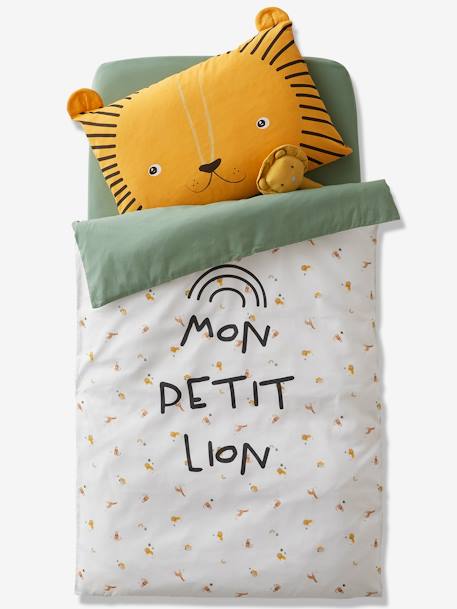 Pillowcase for Babies, Mon petit lion Orange 