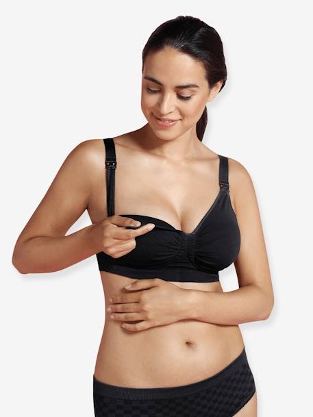 Carriwell Padded GelWire® Support Nursing Bra In Black Ideal For