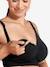 Padded Seamless Bra, Maternity & Nursing Special, GelWire® by CARRIWELL Black 