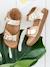 Foam Leather Sandals for Girls Gold 