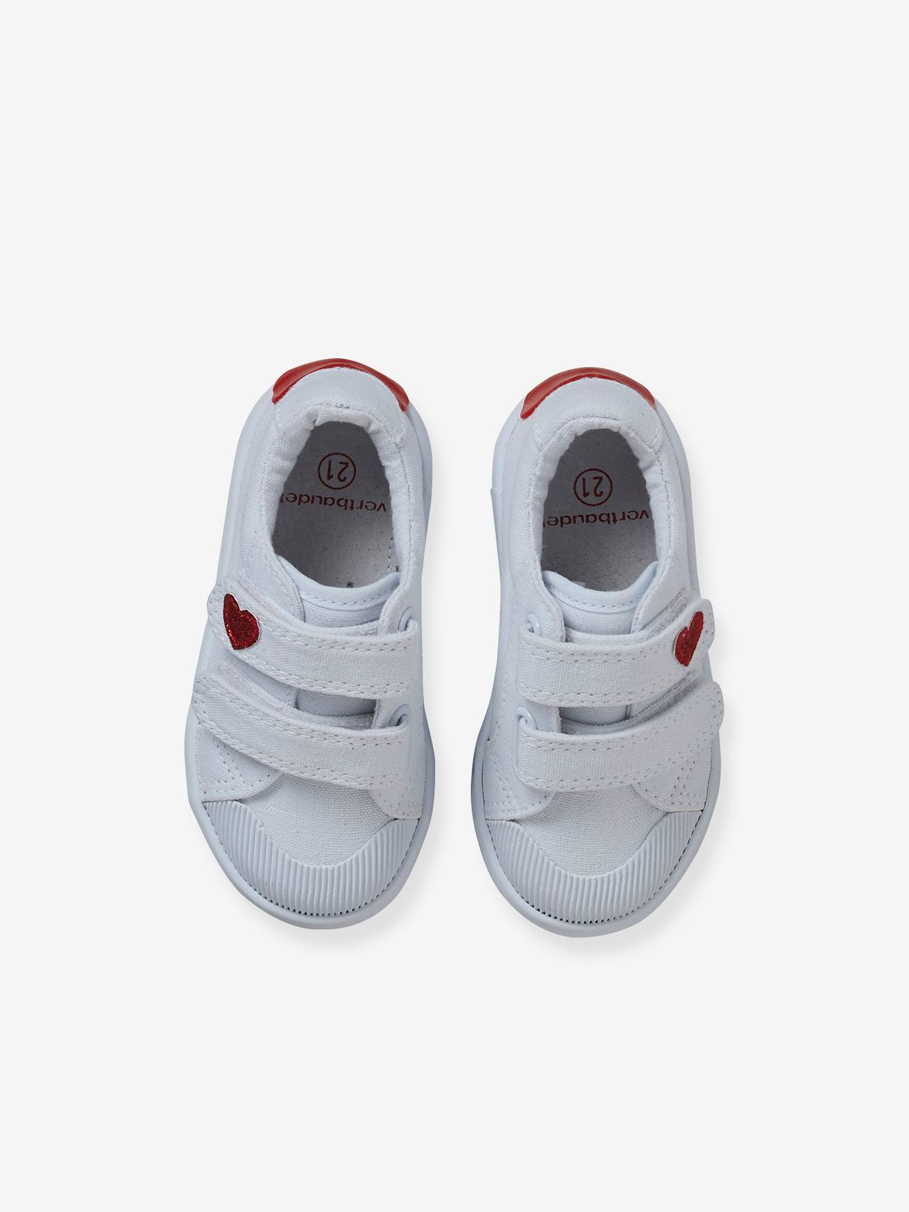 Girls white hot sale velcro trainers