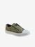 Elasticated Canvas Trainers for Boys Blue+Green/Print+GREY LIGHT SOLID 