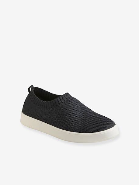 Slip-on, Eco-responsible Tennis Shoes, for Girls Black 