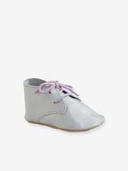 Shoes-Booties in Soft Leather, for Baby Girls