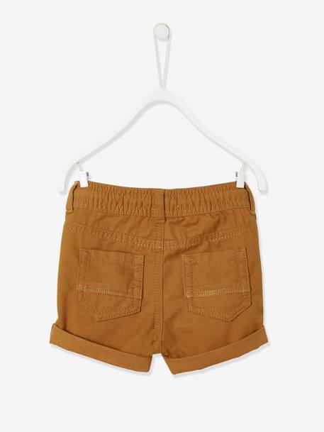 Twill Shorts with Elasticated Waistband, for Baby Boys beige+Brown+Grey Anthracite 