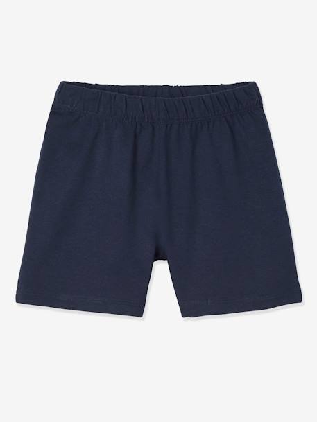 Pack of 2 Mix & Match Short Pyjamas for Boys, Flags Dark Blue 