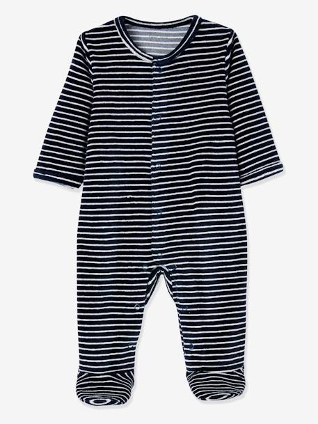 5-Piece Newborn Kit & Striped Bag, Cat Dark Blue 