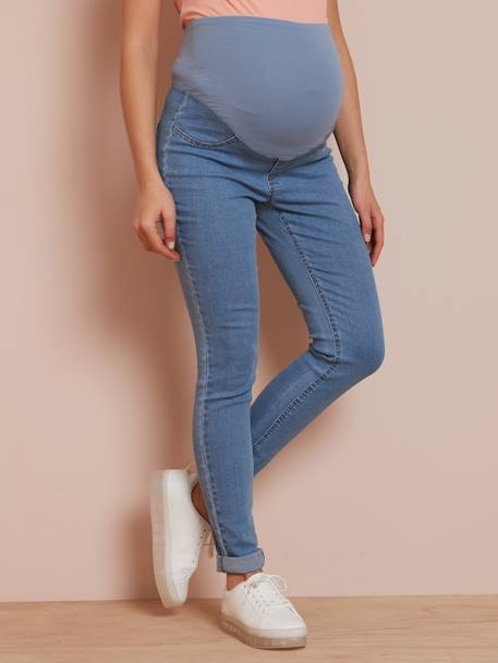 Denim Treggings for Maternity Black+BLUE MEDIUM SOLID+Dark Blue+Grey+Light Denim Blue 