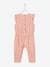 Broderie Anglaise Jumpsuit for Baby Girls Light Pink 