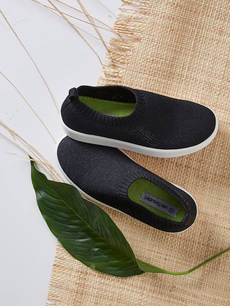 Slip-on, Eco-responsible Tennis Shoes, for Girls Black 