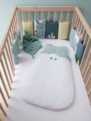 -Breathable Cot Bumper, MENTHE A L'EAU