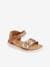 Leather Sandals for Girls, Designed for Autonomy Camel 