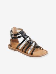 Shoes-Girls Footwear-Sandals-Spartan Style Leather Sandals for Girls