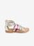 Spartan Style Leather Sandals for Girls Black+Gold+Silver 