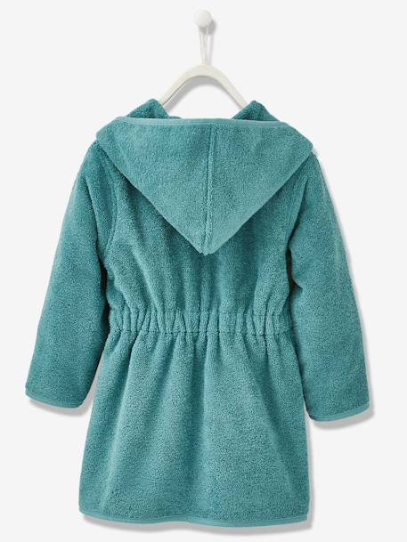 Child's Hooded Bathrobe Blue+Dark Green+Light Blue+Light Green+Light Purple+Navy+Orange+Pink 