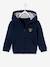 Jacket with Hood & Zip For Baby Boys Dark Blue 