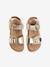 Foam Leather Sandals for Girls Gold 