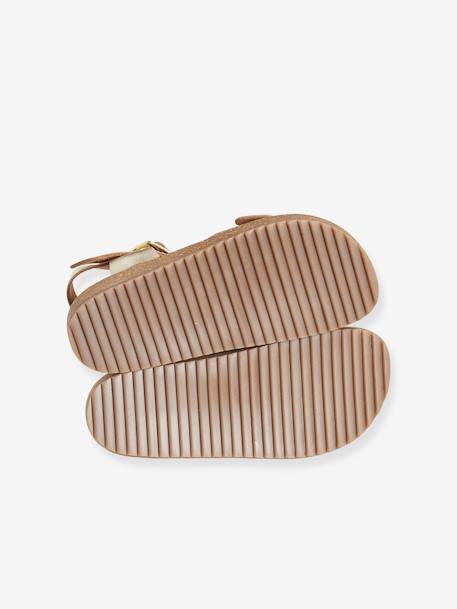 Foam Leather Sandals for Girls Gold 