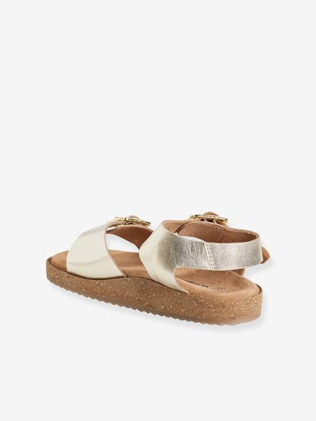 Foam Leather Sandals for Girls Gold 