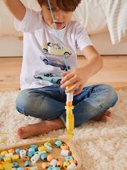 Toys-Arts & Crafts-Bucket with Large Wooden Beads Mix - Wood FSC® Certified