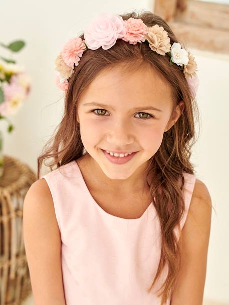 Pink Flower Crown for Girls Light Pink 