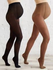 -Pack of 2 pairs of opaque Maternity tights