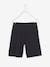 Number 10 Sports Shorts in Techno Material for Boys Black+Blue 