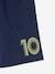 Number 10 Sports Shorts in Techno Material for Boys Black+Blue 