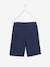 Number 10 Sports Shorts in Techno Material for Boys Black+Blue 