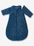 Microfibre Sleep Bag With Detachable Long Sleeve, For Strolling Dark Blue+Dark Brown 