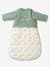 Dual Fabric Baby Sleep Bag with Removable Sleeves, FLEURETTES Green 