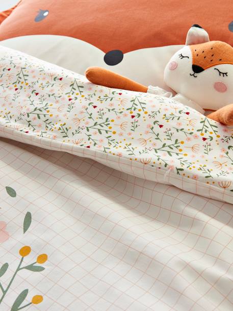 Duvet Cover for Babies, Little Flowers Theme White 