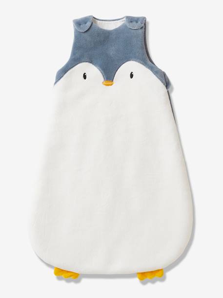 Baby Sleep Bag with Removable Sleeves in Microfibre, PINGOUIN White 